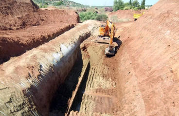 Obra Fábrica Autovía del sur A-4. Carboneros (Jaén). Excavación